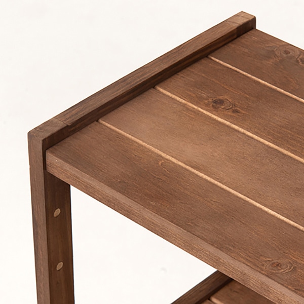 萩原 オープンラック 幅75cm 4段 ライトブラウン MCC-6143LBR 1台(ご注文単位1台)【直送品】