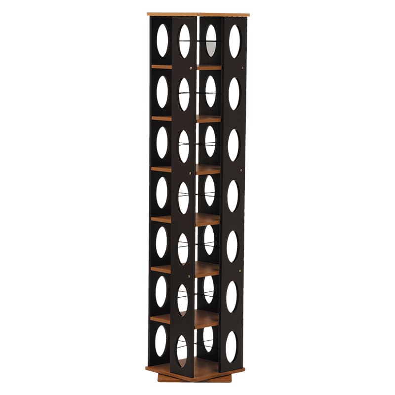 萩原 回転ラック　高さ120cm　5段 ブラウン MUD-7181BR 1台（ご注文単位1台）【直送品】