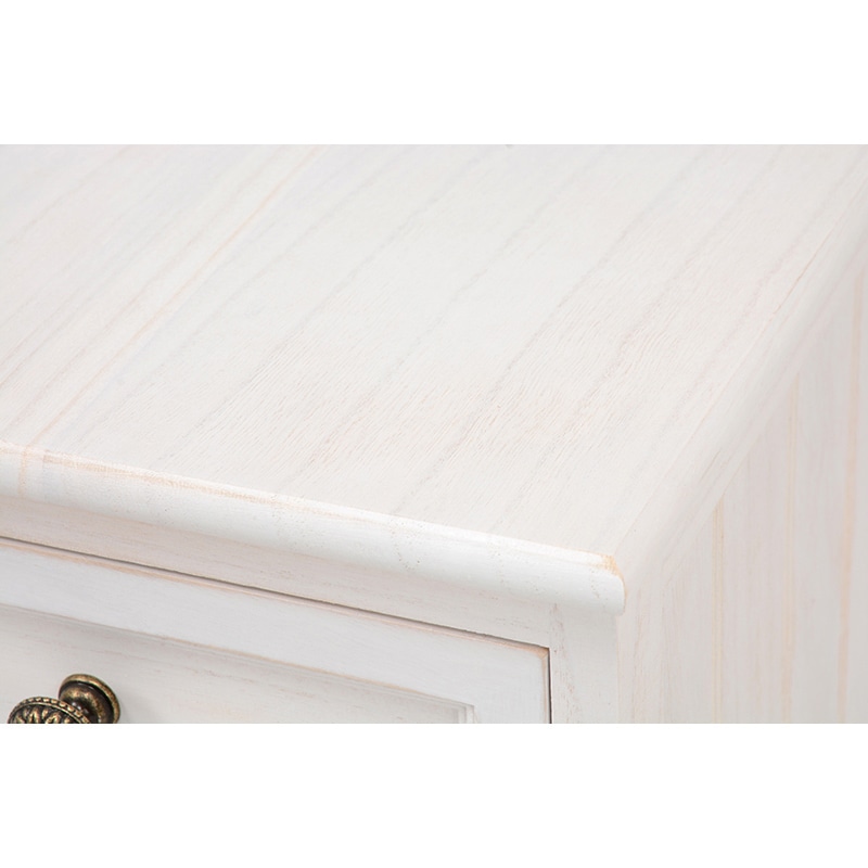 萩原 スリムチェスト　幅25cm アンティークホワイト MCH-5481AW 1台（ご注文単位1台）【直送品】