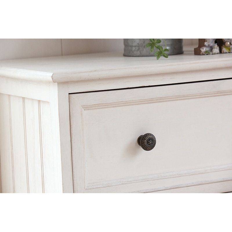 萩原 スリムチェスト　幅25cm アンティークホワイト MCH-5481AW 1台（ご注文単位1台）【直送品】