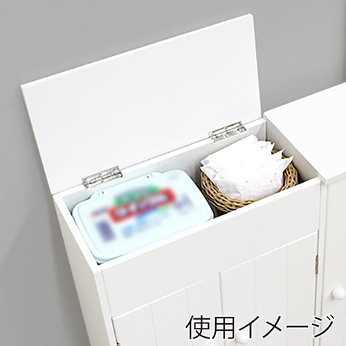 萩原 トイレラック　幅60cm ハートなし MTR-6118WH 1台（ご注文単位1台）【直送品】