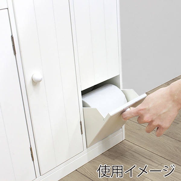 萩原 トイレラック　幅60cm ハートなし MTR-6118WH 1台（ご注文単位1台）【直送品】