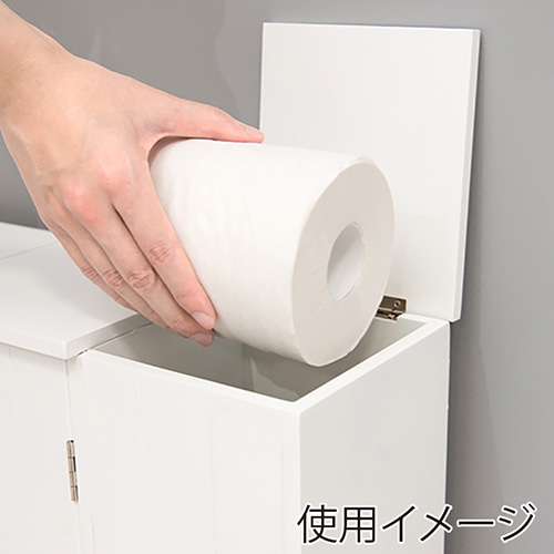 萩原 トイレラック　幅60cm ハートなし MTR-6118WH 1台（ご注文単位1台）【直送品】