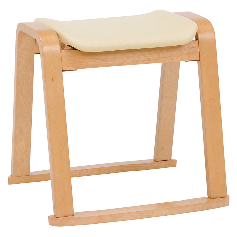 萩原 スタッキングスツール ナチュラル VH-7931NA 1台(ご注文単位2台)【直送品】