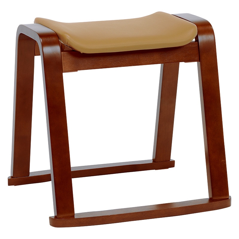 萩原 スタッキングスツール ダークブラウン VH-7931DBR 1台(ご注文単位2台)【直送品】