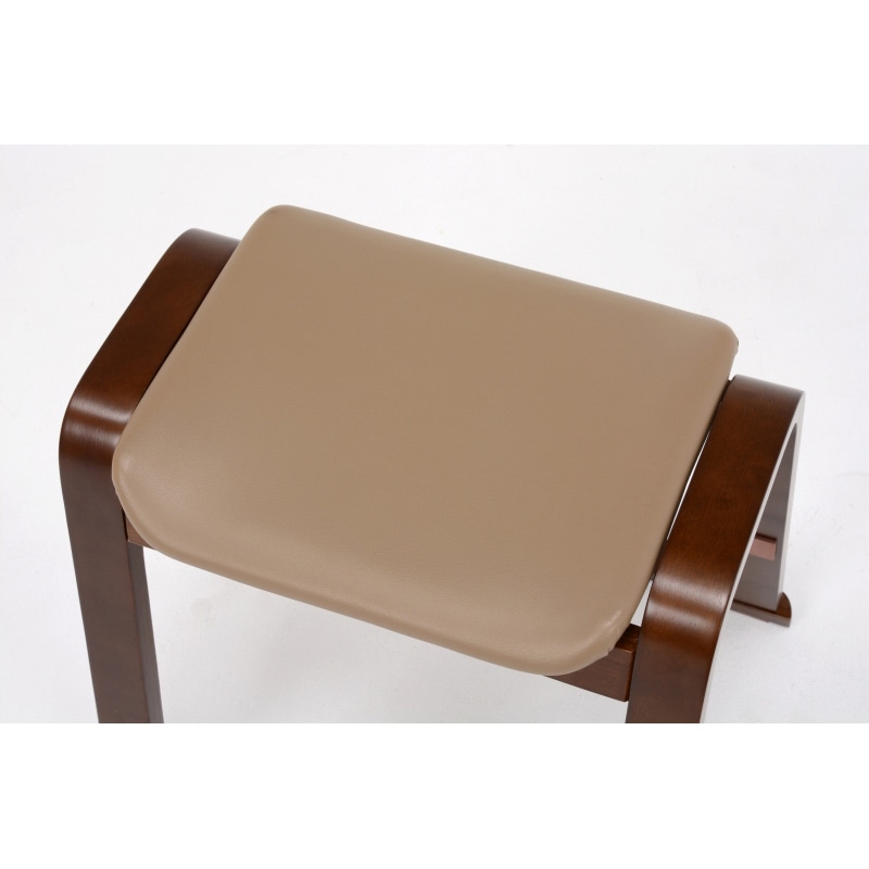 萩原 スタッキングスツール ダークブラウン VH-7931DBR 1台(ご注文単位2台)【直送品】