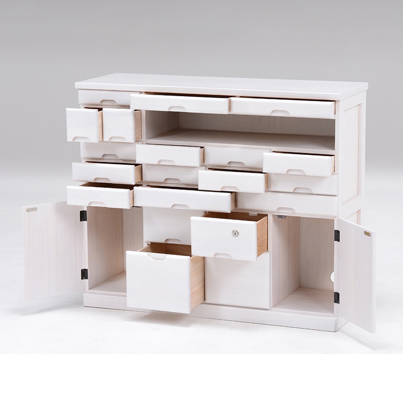 萩原 FAX台 幅93cm ホワイトウォッシュ MFX-6232WS 1台(ご注文単位1台)【直送品】