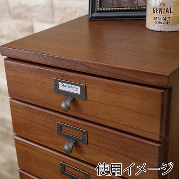 萩原 チェスト 幅28cm ブラウン MCH-6161BR 1台(ご注文単位1台)【直送品】