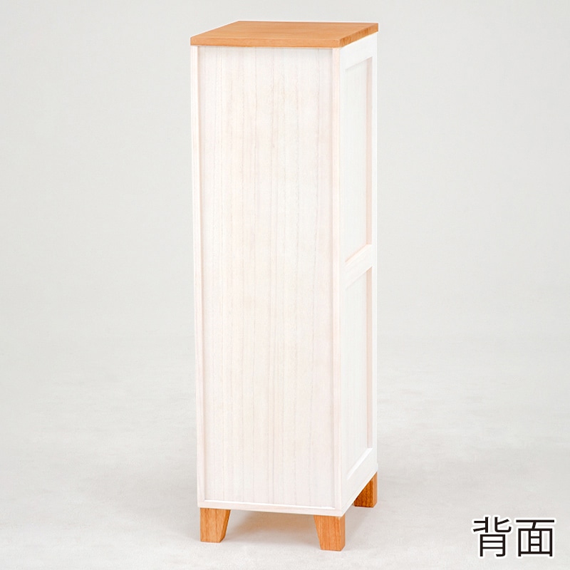 萩原 チェスト 幅28cm ホワイト MCH-6161NW 1台(ご注文単位1台)【直送品】