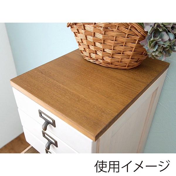 萩原 チェスト 幅28cm ホワイト MCH-6161NW 1台(ご注文単位1台)【直送品】