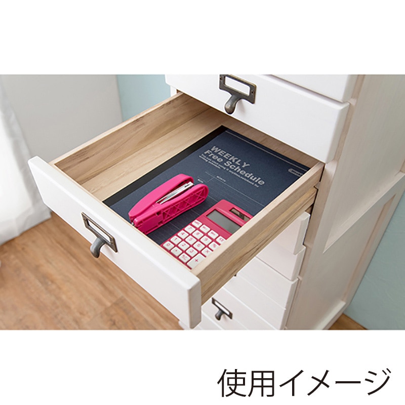 萩原 チェスト 幅28cm ホワイト MCH-6161NW 1台(ご注文単位1台)【直送品】