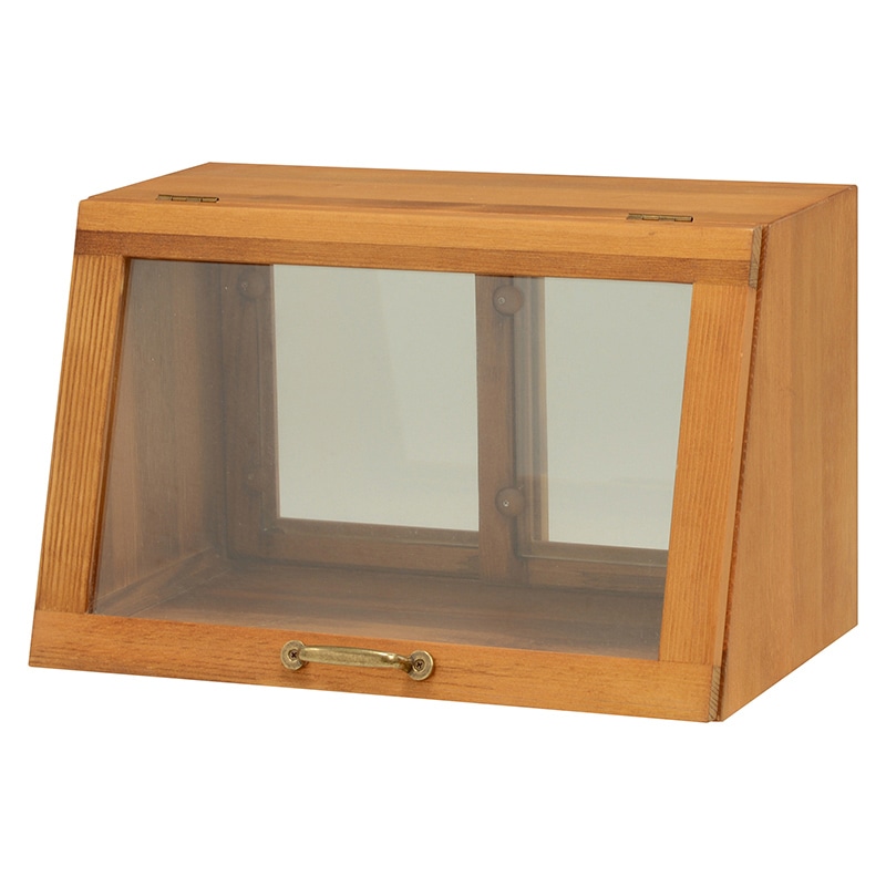 萩原 カウンター上ガラスケース 幅40cm 1段 ナチュラル MUD-6065NA 1台(ご注文単位1台)【直送品】