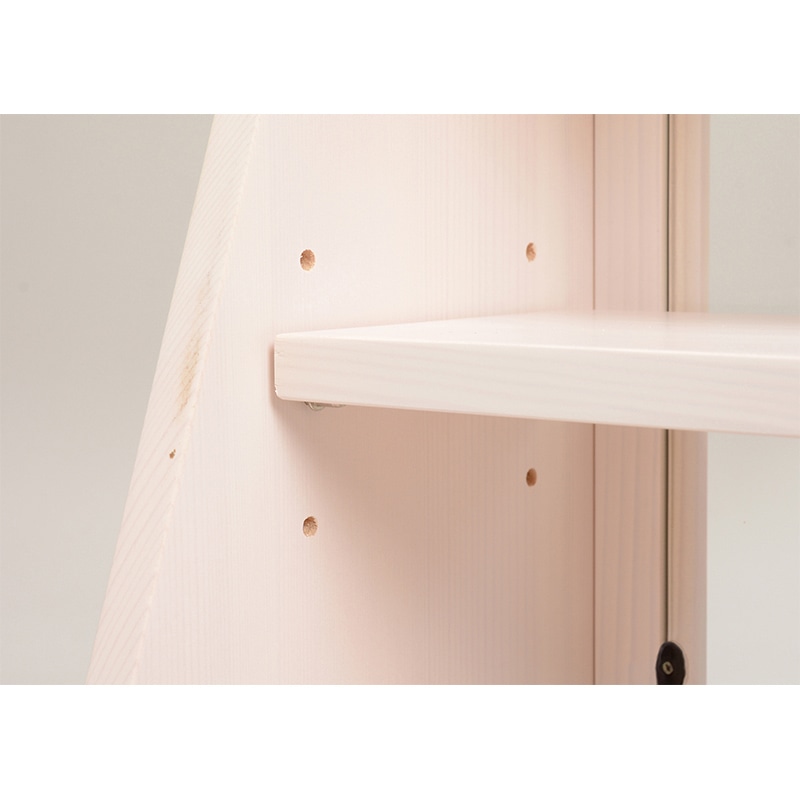 萩原 カウンター上ガラスケース 幅60cm 2段 ホワイトウォッシュ MUD-6068WS 1台(ご注文単位1台)【直送品】