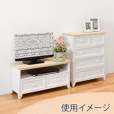 萩原 チェスト 幅60cm 4段 MCH-5276NAW 1台(ご注文単位1台)【直送品】