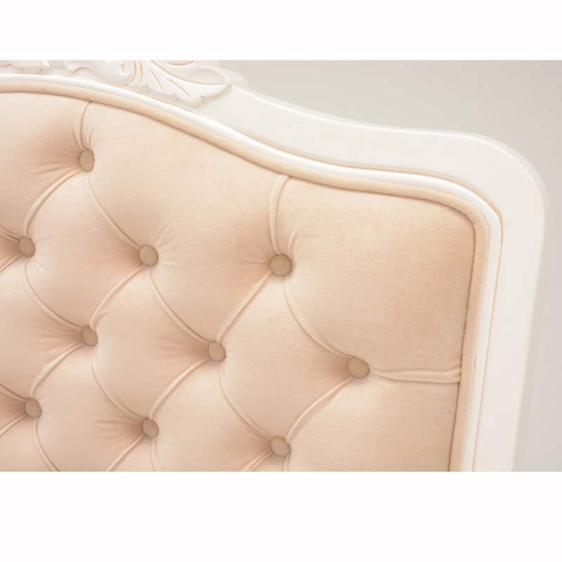 萩原 ベッド セミダブル アンティークホワイト RB-1660AW-SD 1台(ご注文単位1台)【直送品】