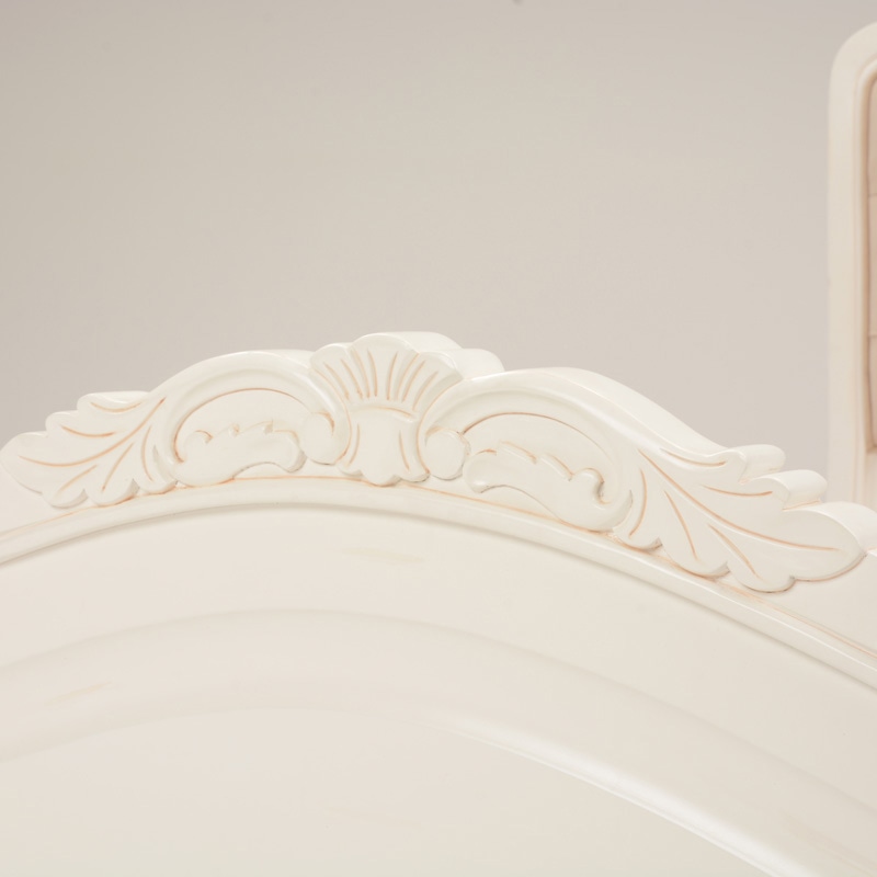 萩原 ベッド セミダブル アンティークホワイト RB-1660AW-SD 1台(ご注文単位1台)【直送品】