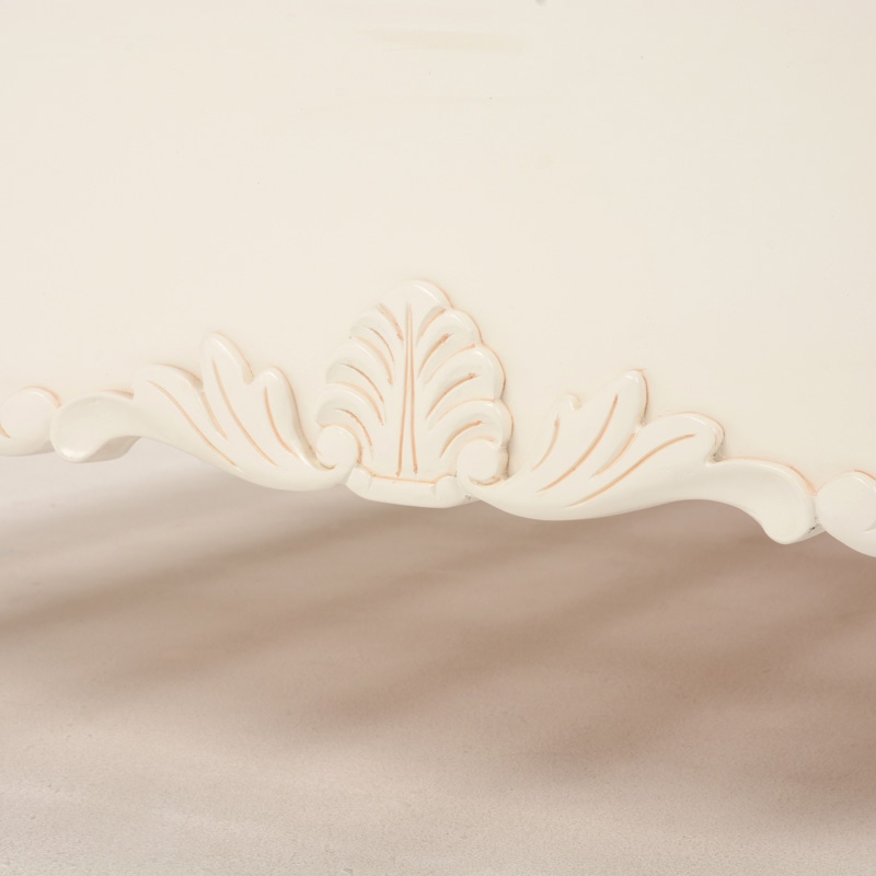 萩原 ベッド セミダブル アンティークホワイト RB-1660AW-SD 1台(ご注文単位1台)【直送品】