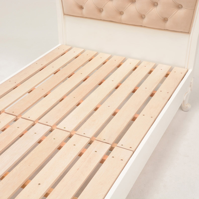 萩原 ベッド セミダブル アンティークホワイト RB-1660AW-SD 1台(ご注文単位1台)【直送品】