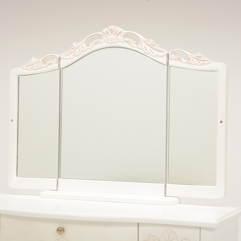 萩原 ドレッサーセット アンティークホワイト RD-1877AW 1セット(ご注文単位1セット)【直送品】