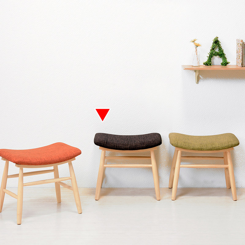 萩原 スツールチェア ブラウン VH-7947BR 1台(ご注文単位2台)【直送品】