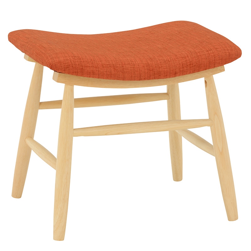 萩原 スツールチェア オレンジ VH-7947OR 1台(ご注文単位2台)【直送品】