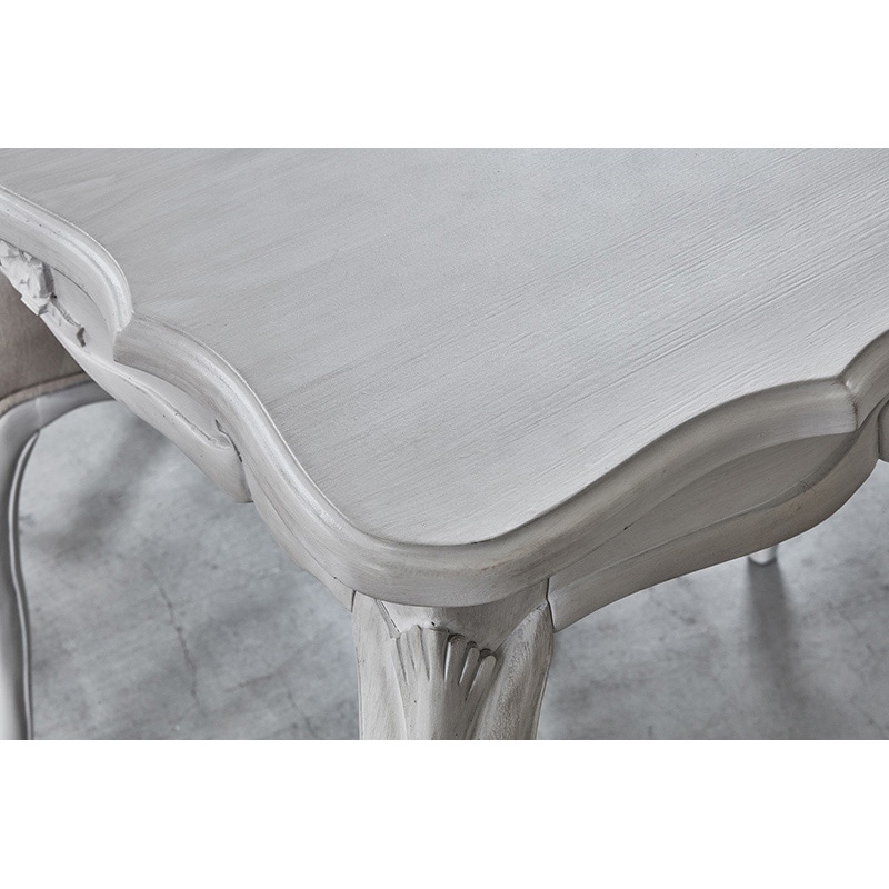 萩原 ダイニングテーブル 135×85cm アンティークホワイト RKT-1692AW 1台(ご注文単位1台)【直送品】