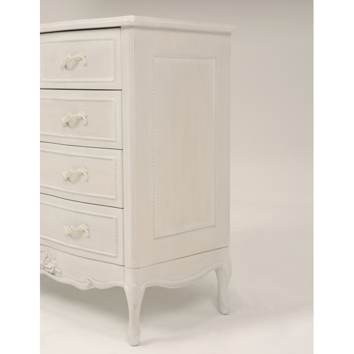 萩原 ワイドチェスト アンティークホワイト RCH-1361AW 1台(ご注文単位1台)【直送品】