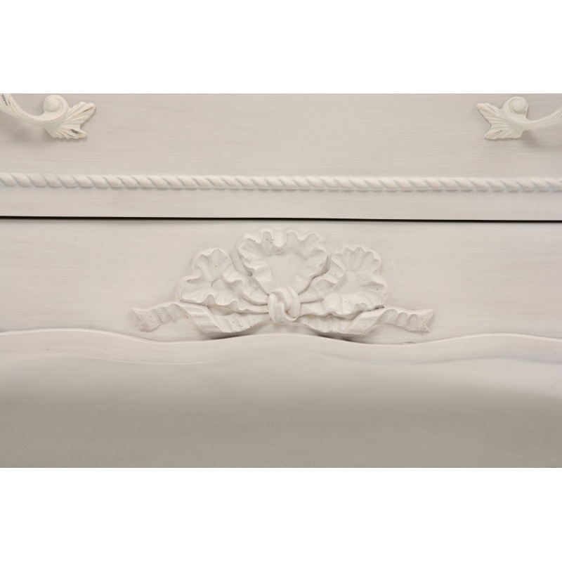 萩原 ワイドチェスト アンティークホワイト RCH-1361AW 1台(ご注文単位1台)【直送品】