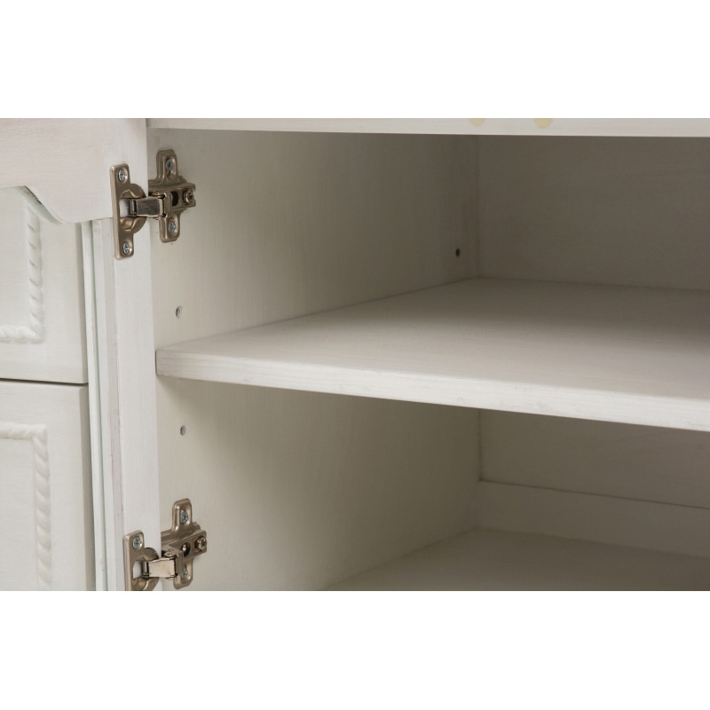 萩原 リビングボード アンティークホワイト RTV-1363AW 1台(ご注文単位1台)【直送品】