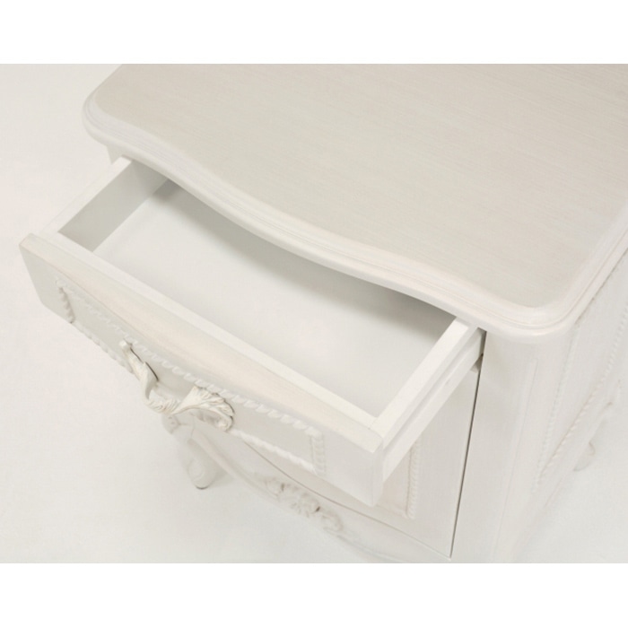 萩原 サイドテーブル アンティークホワイト RT-1365AW 1台(ご注文単位1台)【直送品】