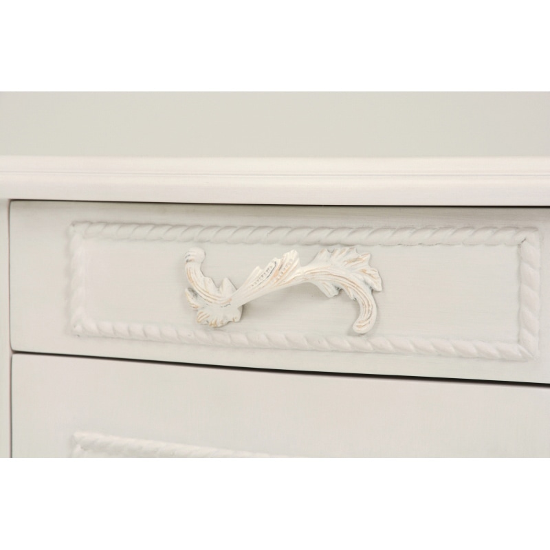 萩原 サイドテーブル アンティークホワイト RT-1365AW 1台(ご注文単位1台)【直送品】