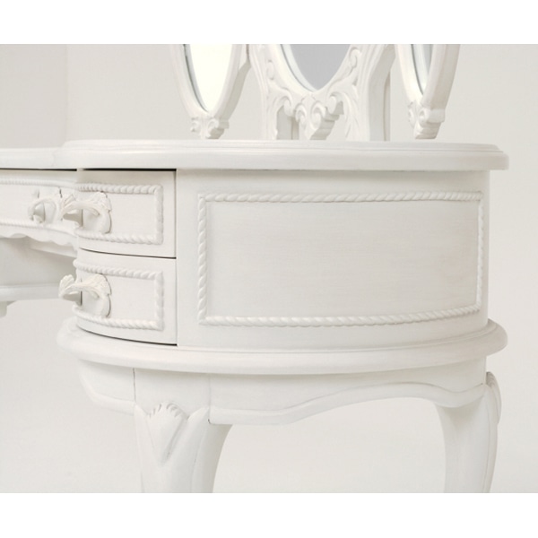 萩原 ドレッサー アンティークホワイト RD-1367AW 1台(ご注文単位1台)【直送品】