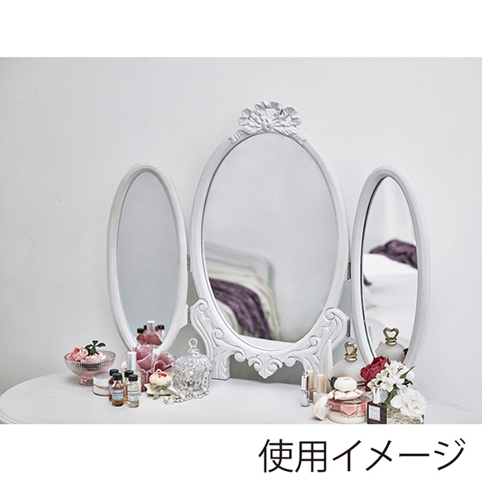 萩原 ドレッサー アンティークホワイト RD-1367AW 1台(ご注文単位1台)【直送品】