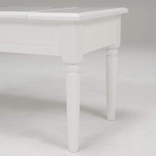 萩原 コスメテーブル ホワイト MT-6558WH 1台(ご注文単位1台)【直送品】