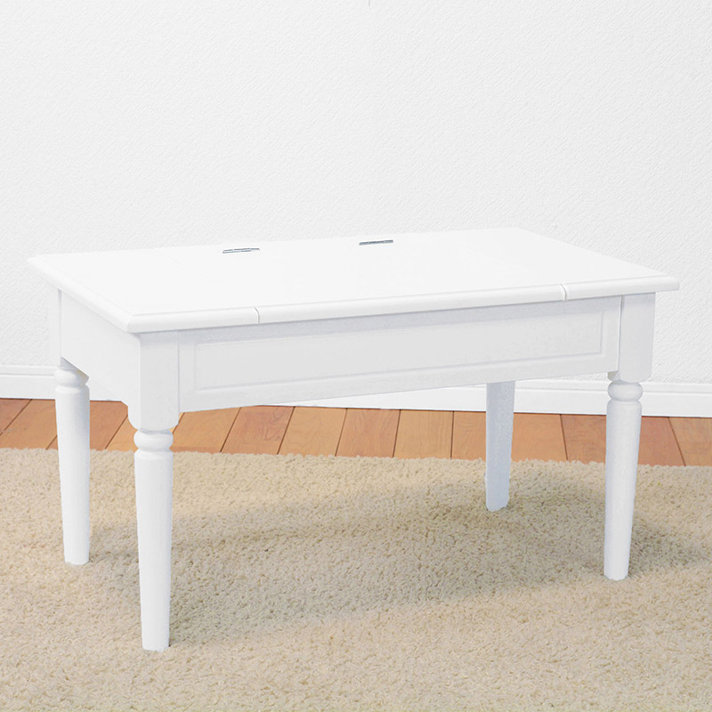 萩原 コスメテーブル ホワイト MT-6558WH 1台(ご注文単位1台)【直送品】