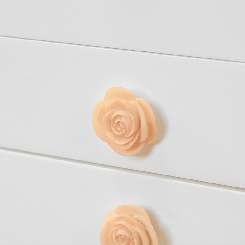 萩原 コスメボックス 三面鏡付き ホワイト MUD-6830WH 1台(ご注文単位1台)【直送品】