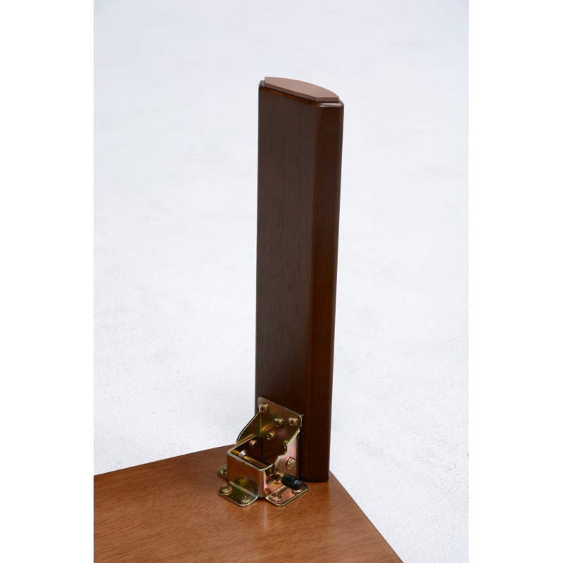 萩原 折れ脚テーブル 幅75cm 長方形 ダークブラウン VT-7922-75DBR 1台(ご注文単位1台)【直送品】