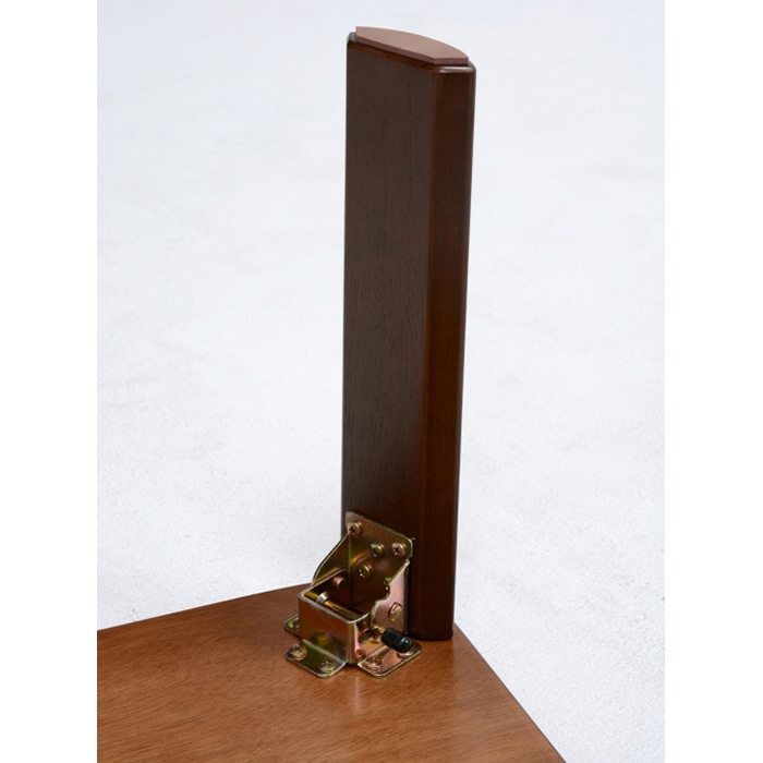 萩原 折れ脚テーブル 幅105cm 長方形 ダークブラウン VT-7922-105DBR 1台(ご注文単位1台)【直送品】