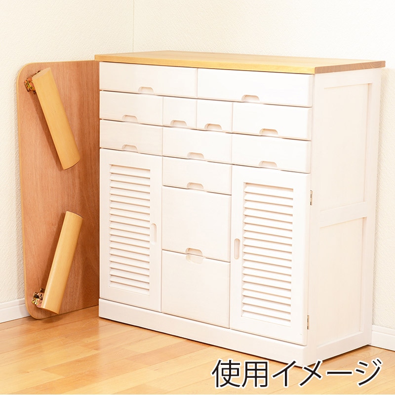 萩原 折れ脚テーブル　幅105cm　長方形 ナチュラル VT-7922-105NA 1台（ご注文単位1台）【直送品】