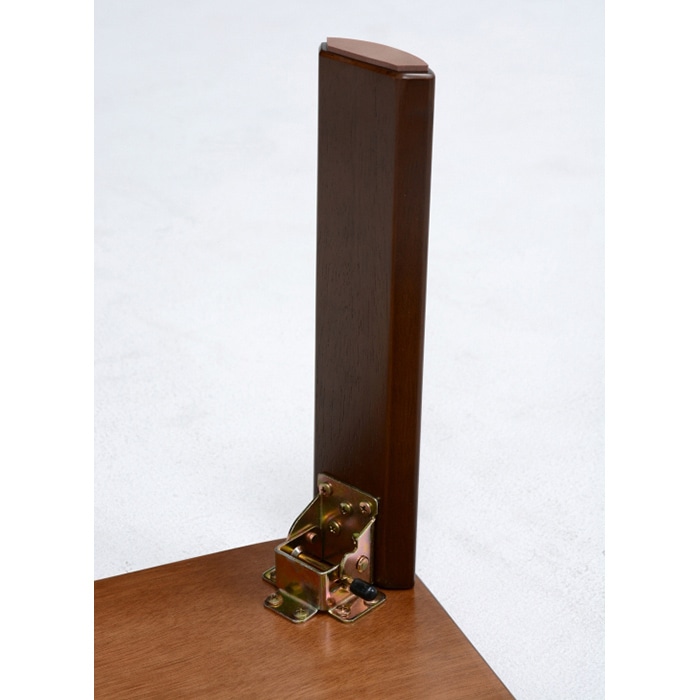 萩原 折れ脚テーブル　幅120cm　長方形 ダークブラウン VT-7922-120DBR 1台（ご注文単位1台）【直送品】