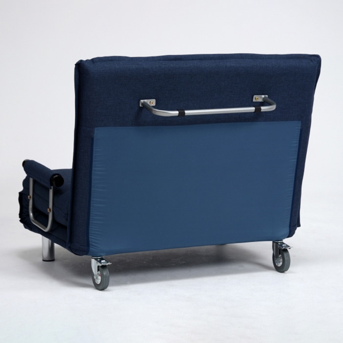 萩原 グラーテ　3WAYソファベッド　1人掛け ネイビー グラーテNV 1台（ご注文単位1台）【直送品】