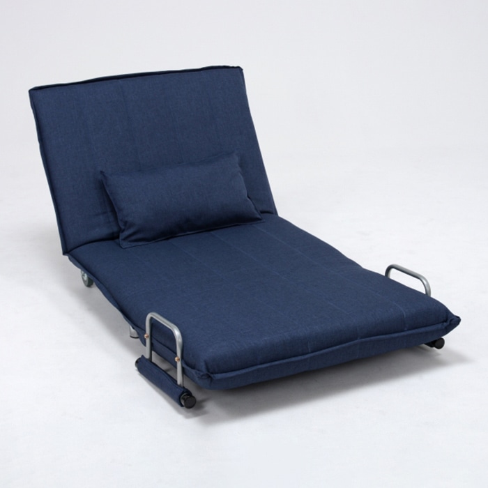 萩原 グラーテ　3WAYソファベッド　1人掛け ネイビー グラーテNV 1台（ご注文単位1台）【直送品】