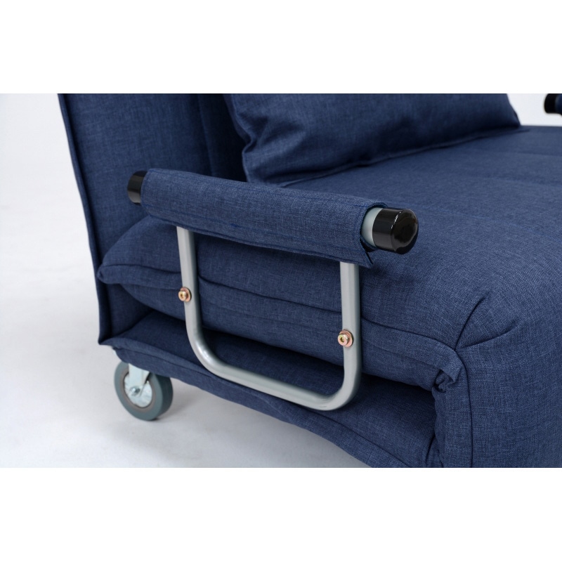 萩原 グラーテ　3WAYソファベッド　1人掛け ネイビー グラーテNV 1台（ご注文単位1台）【直送品】