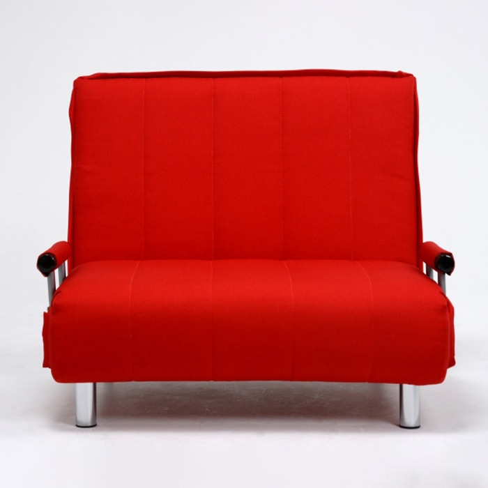 萩原 グラーテ　3WAYソファベッド　1人掛け レッド グラーテRE 1台（ご注文単位1台）【直送品】