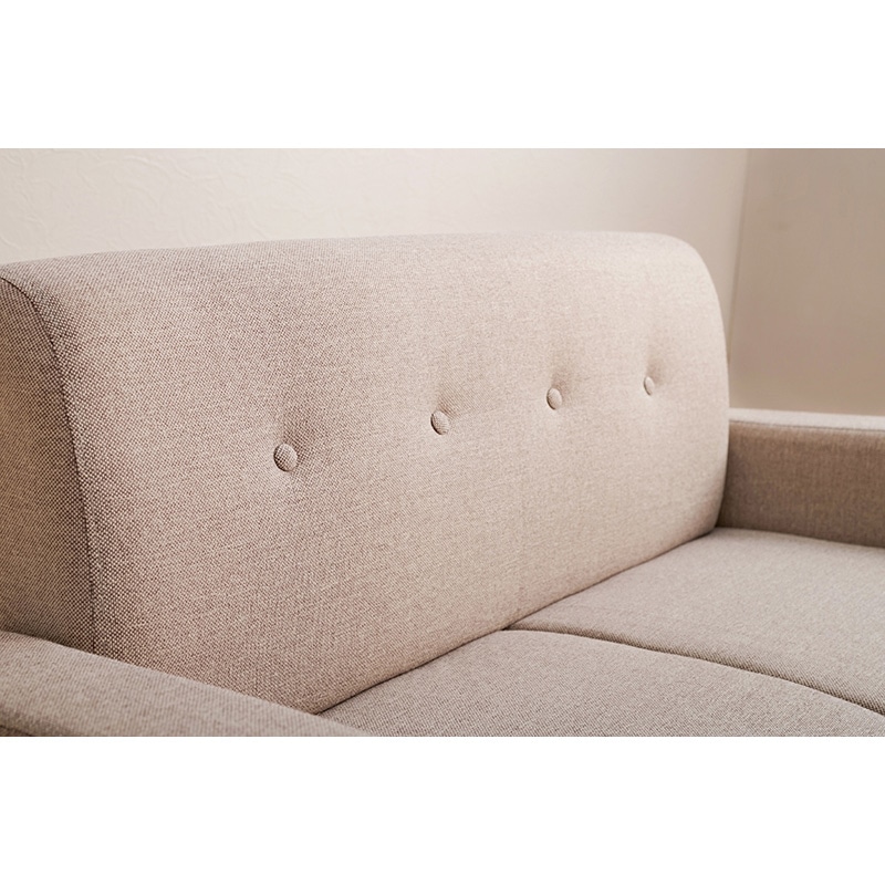 萩原 2人掛けソファ ベージュ ケイディ2P-BE 1台（ご注文単位1台）【直送品】