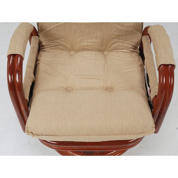 萩原 ギア回転座椅子　ミドルタイプ ハイバック　ライトブラウン RZ-972-Hi-LBR 1台（ご注文単位1台）【直送品】