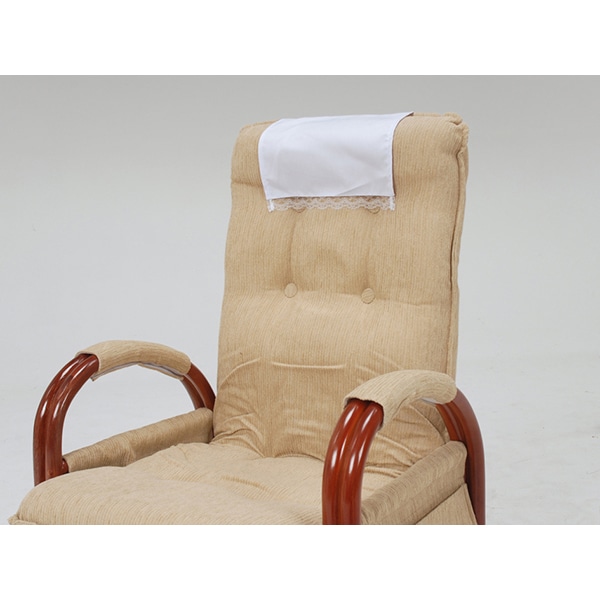 萩原 ギア回転座椅子　スーパーハイタイプ ハイバック　ライトブラウン RZ-974-Hi-LBR 1台（ご注文単位1台）【直送品】