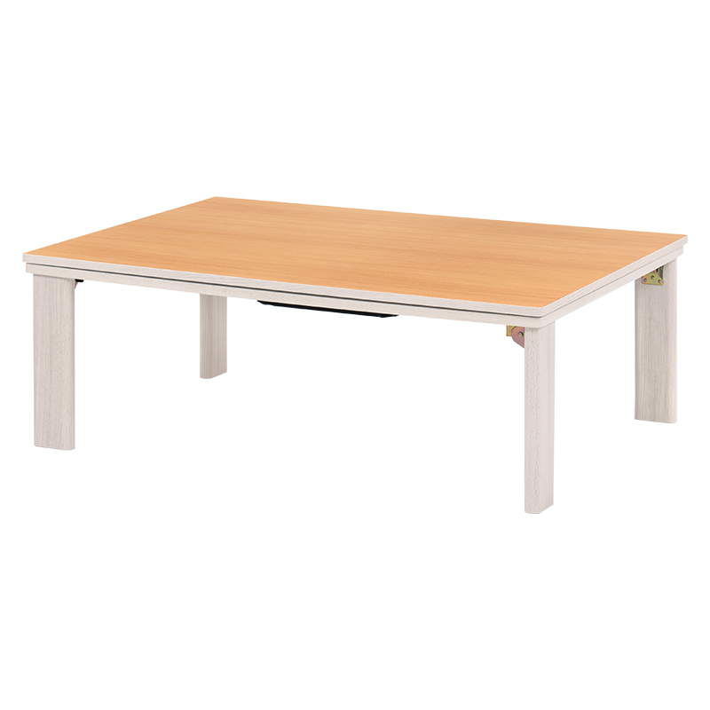 萩原 こたつ+うす掛け布団 3点セット 105×75cm グレイッシュ/ブラウン KOT-7350-105+ユイ105BR 1セット(ご注文単位1セット)【直送品】