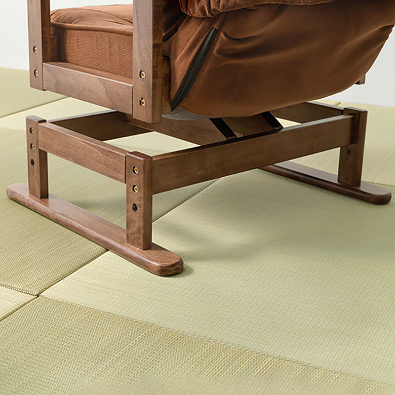 萩原 回転座椅子 ブラウン LZ-4742-BR 1台(ご注文単位1台)【直送品】