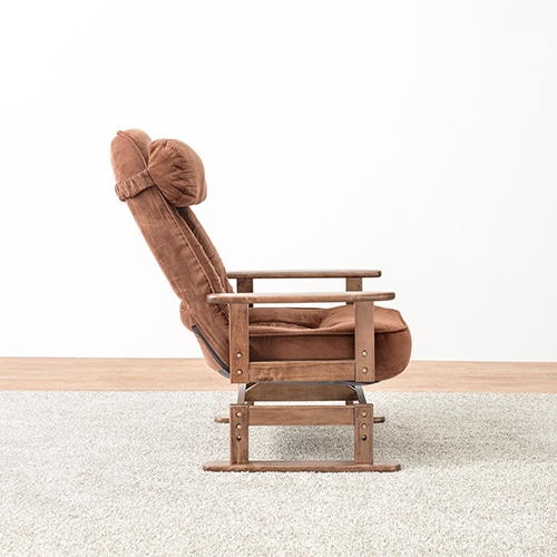 萩原 回転座椅子 ブラウン LZ-4742-BR 1台(ご注文単位1台)【直送品】